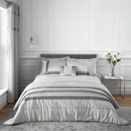Catherine Lansfield Sequin Silver Bedding Set - King Size - thumbnail 1