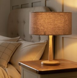 Habitat Grey Linen Easy Fit Lampshade - 35cm - thumbnail 2