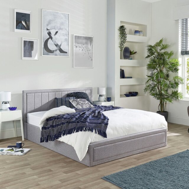 Aspire Cotswold Double End Lift Ottoman Bed - Grey - image 1