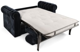 Jay-Be Chesterfield Velvet 2 Seater Sofa Bed - Charcoal - thumbnail 2