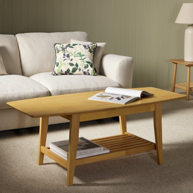 Argos Home Butterfly Coffee Table - Oak - image 1