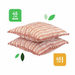 Streetwize Garden Terracotta Fern Garden Cushion - Pack of 2 - thumbnail 2