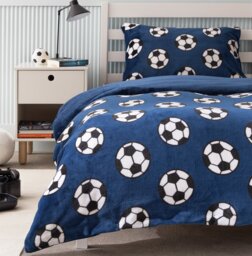 Argos Home Fleece Football Kids Bedding Set - Toddler