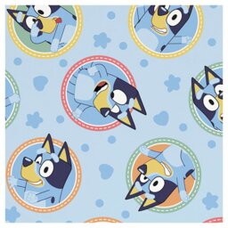 Bluey Kids Fleece Throw - Blue - 150x100cm - thumbnail 2