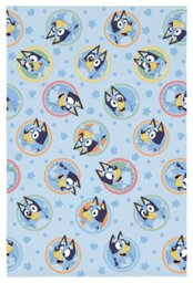 Bluey Kids Fleece Throw - Blue - 150x100cm - thumbnail 1
