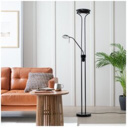 Argos Home Father & Child Uplighter Floor Lamp - Black - thumbnail 1