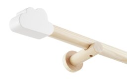 Habitat Kids Wooden Cloud Curtain Pole - 120cm - thumbnail 2