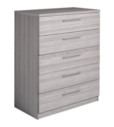 Argos Home Brisbane 5 drawers Chest - Grey Oak