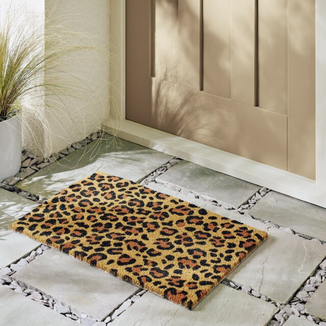 Argos Home Leopard Coir Doormat - 40x60cm - image 1