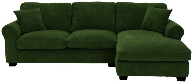 Argos Home Taylor Fabric Right Hand Chaise Corner Sofa-Green - image 1