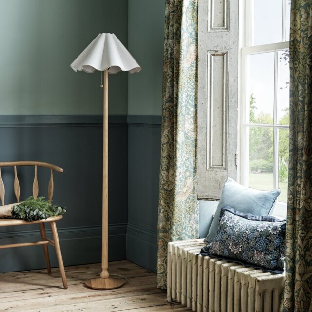 Habitat x Morris & Co. Wooden Floor Lamp Base Only - Natural - image 1