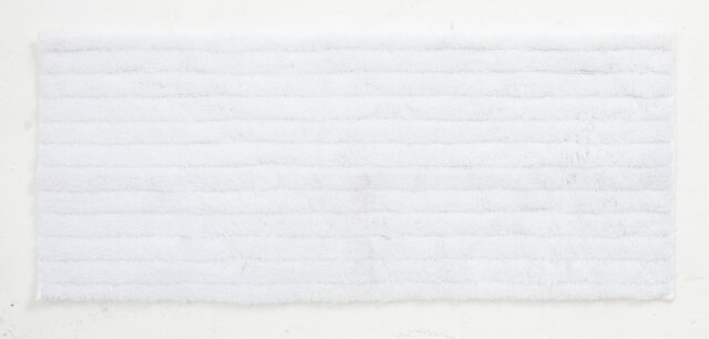 Habitat Deep Pile White Cotton Bath Runner-40x100cm - image 1