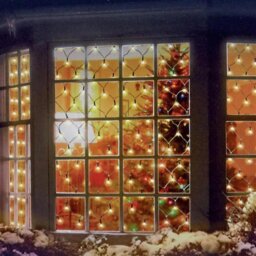 Premier Decorations Warm White Net Christmas Window Lights - thumbnail 1
