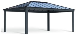 Palram Canopia Dallas Grey Garden Gazebo 14 x 20ft