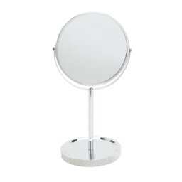 Argos Home Silver Sparkle Pedestal Mirror - 34x17cm - thumbnail 1