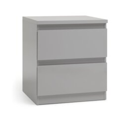 Argos Home Jenson 2 Drawer Bedside Table - Gloss Grey - thumbnail 2