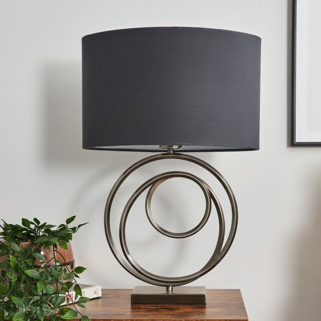 BHS Helix Table Lamp - Silver - image 1