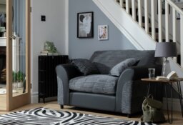 Argos Home Harry Cord Cuddle Chair - Charcoal - thumbnail 1