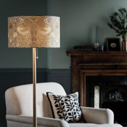 Habitat x Morris & Co Blue Strawberry Thief Lampshade - 45cm - thumbnail 2