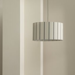 Habitat Stripe Printed Natural Easy Fit Lampshade - 45cm - thumbnail 2