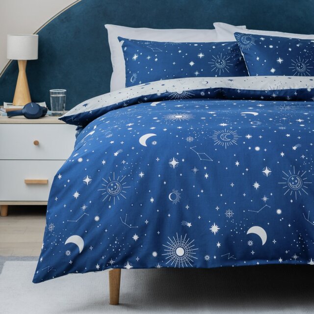 Argos Home Celestial Navy Bedding Set - Single - image 1