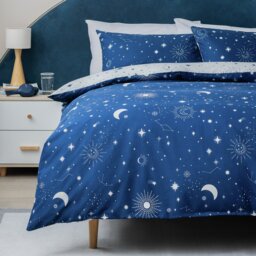 Argos Home Celestial Navy Bedding Set - Single - thumbnail 1