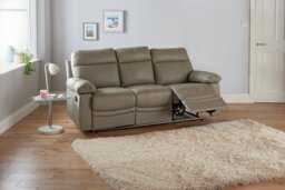 Argos Home New Paolo 3 Seater Manual Recliner Sofa - Grey - thumbnail 2