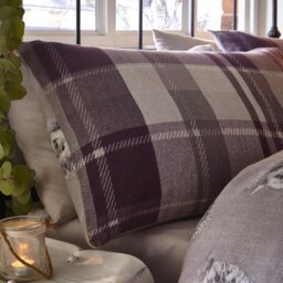 D&D Brushed Cotton Colville Check Bedding Set - Super King - thumbnail 2