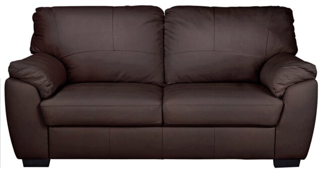 Argos Home Milano Leather 3 Seater Sofa - Chocolate - image 1