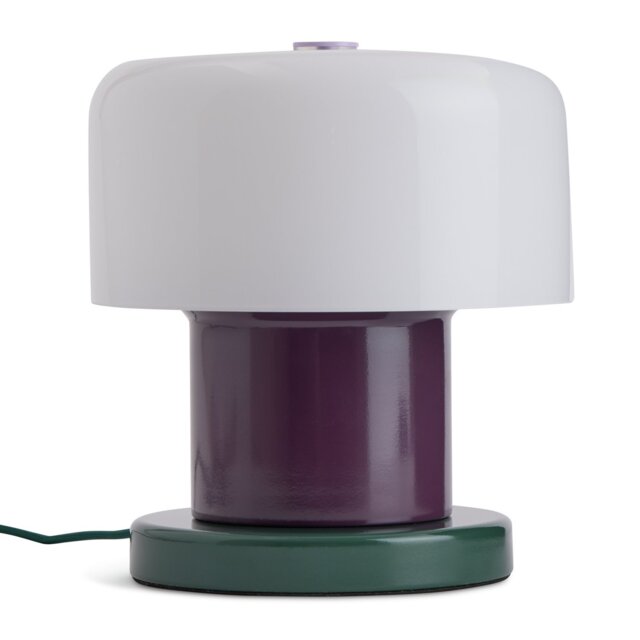 Habitat 60 Portobello Metal Touch Table Lamp - Green & White - image 1