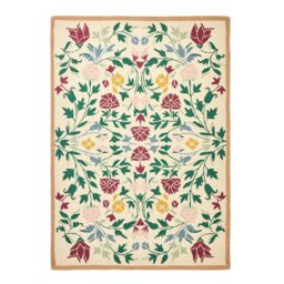 Argos Home Country Floral Cream Wool Cut Pile Rug- 120x170cm - thumbnail 2