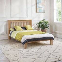 Julian Bowen Amsterdam LFE Kingsize Bedframe - Light Oak - thumbnail 2