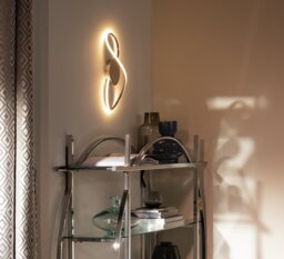 Argos Home Bowdon Metal LED Swirl Wall Light - Metalic - thumbnail 2