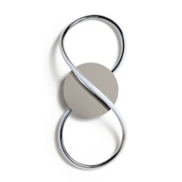 Argos Home Bowdon Metal LED Swirl Wall Light - Metalic - thumbnail 1