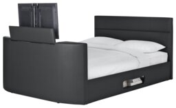 Argos Home Gemini Kingsize TV Bed Frame - Black
