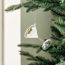 Habitat Single Martini Glass Christmas Hanging Ornament - thumbnail 1