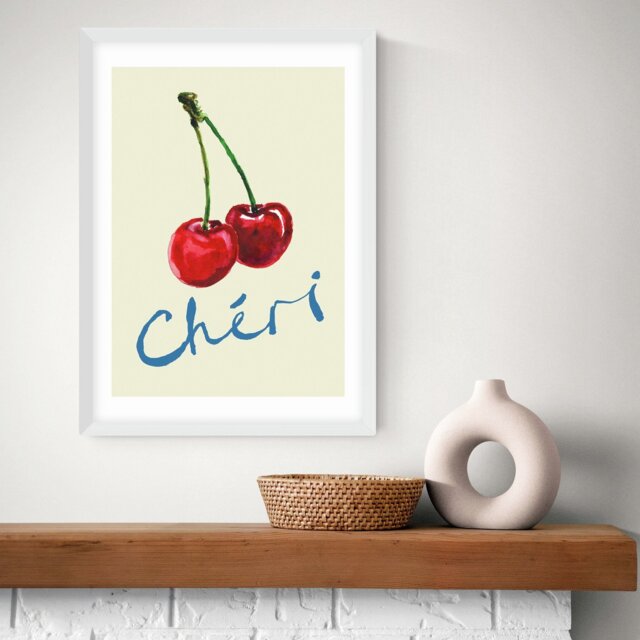East End Prints Cheri White Frame Art Print - A2 - image 1