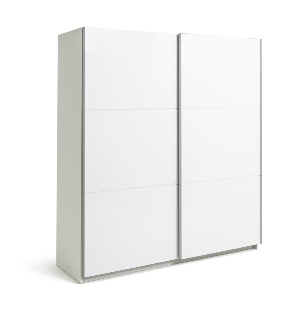 Habitat Holsted 180cm Sliding Wardrobe - White Gloss - image 1