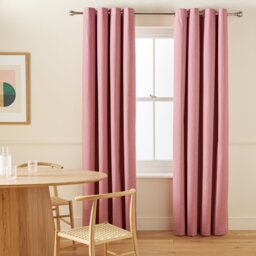 Habitat Blackout Eyelet Curtains - Dusty Rose Pink - 168x229cm