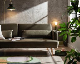 Argos Home Andy Velvet 3 Seater Clic Clac Sofa Bed - Sage - thumbnail 2