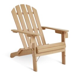 Argos Home Adirondack Wooden Garden Chair - Natural