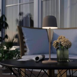 EGLO Mannera Steel LED Rechargeable Table Lamp - Sand - thumbnail 2