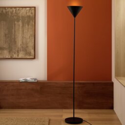 Argos Home Cone Uplighter Floor Lamp - Black - thumbnail 1