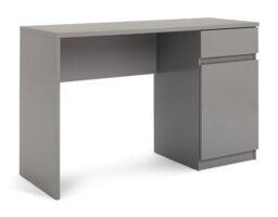 Argos Home Jenson 1 Drawer Office Desk - Grey Gloss - thumbnail 1