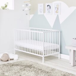 Baby Elegance Kim Cot - White - thumbnail 1