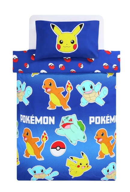 Pokémon Powerful Blue Kids Bedding Set - Double - image 1