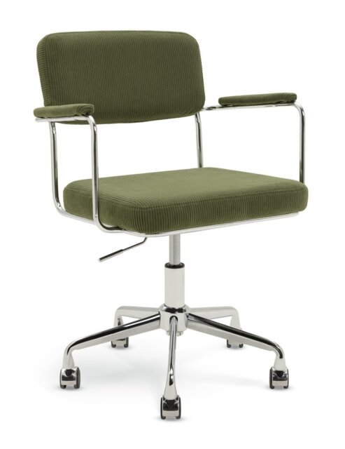 Habitat Ezra Fabric Office Chair - Olive - image 1