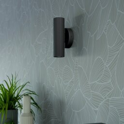 EGLO Portillo Metal 2 Uplight & Downlight Wall Light - Black - thumbnail 2