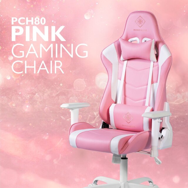 Deltaco PCH80 PC Gaming Chair Pink by Argos