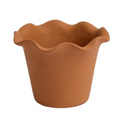 Habitat Scalloped 21cm Clay Planter - Small - thumbnail 2